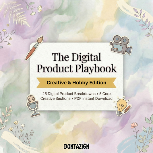 The Digital Product Playbook — Creative & Hobby Edition